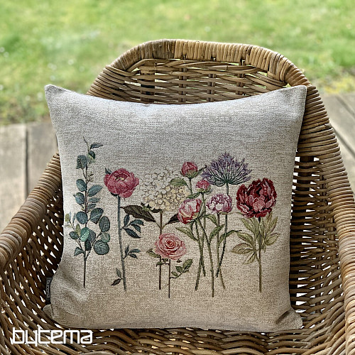 Gobelínový obliečka na vankúš FLORES TIME