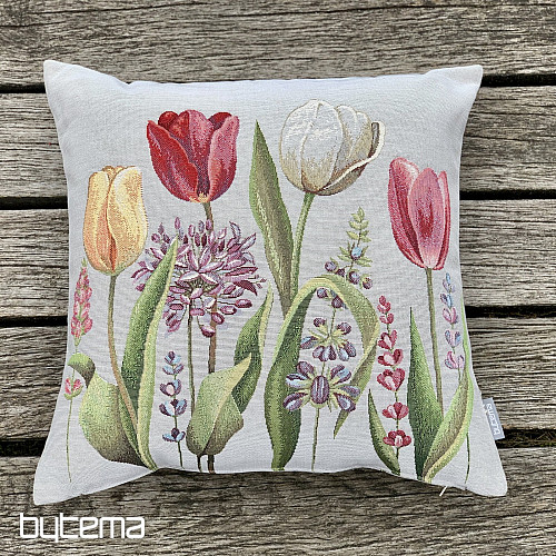 Gobelínový obliečka na vankúš TULIPÁNY JAR III