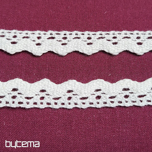 Bavlnená čipka 5420 16mm BIELA
