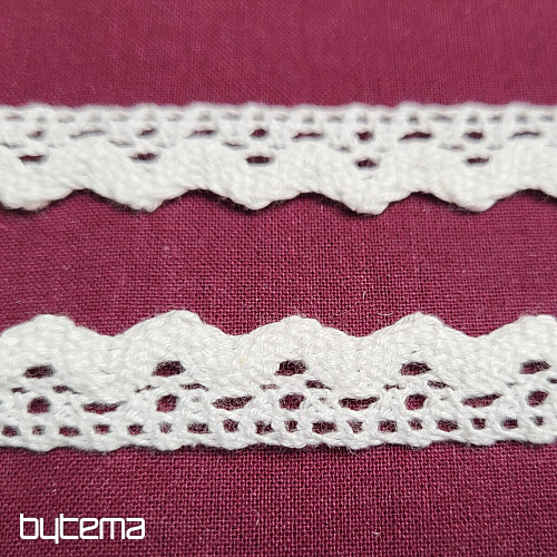 Bavlnená čipka 5420 16mm BIELA