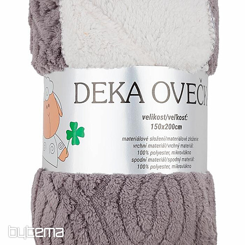 deka Ovečka COPY SV. ŠEDÁ 150 x 200