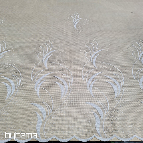 Žakárová záclona V 318/170 biela