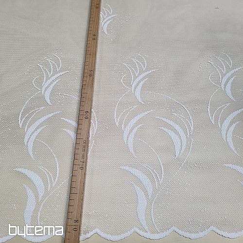 Žakárová záclona V 318/170 biela
