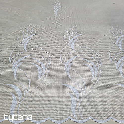 Žakárová záclona V 318/170 biela