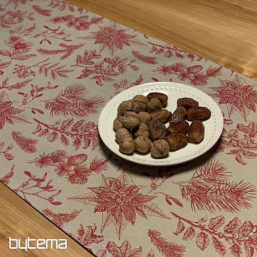 Vianočný šál CESMÍNA BORDO