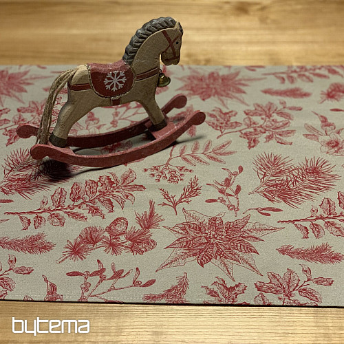 Vianočný šál CESMÍNA BORDO