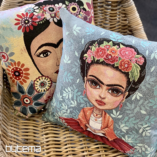 Gobelínový obliečka na vankúš FRIDA s mačkou