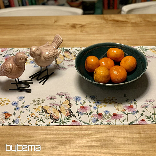 Obrus a šál LUČNÍ MOTÝLI