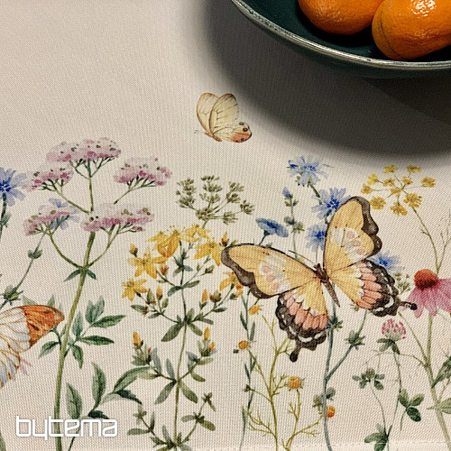 Obrus a šál LUČNÍ MOTÝLI