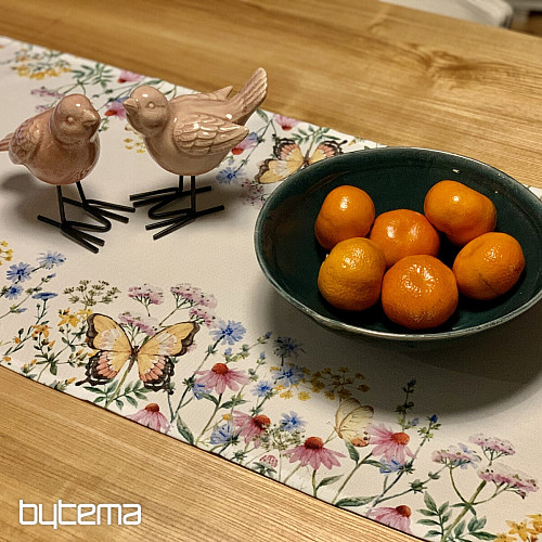 Obrus a šál LUČNÍ MOTÝLI