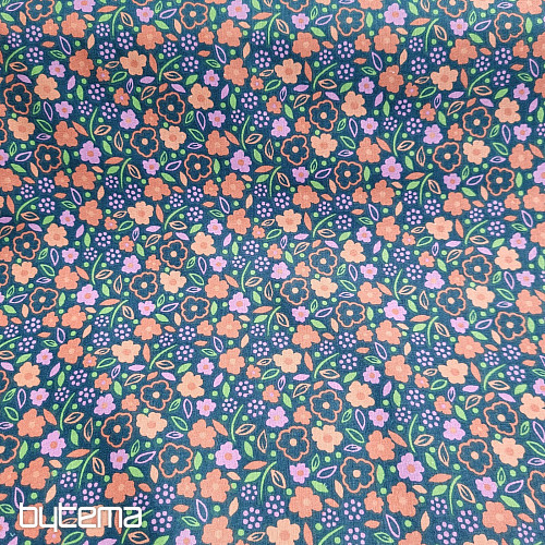 Bavlnená látka POĽNOČNÁ RUŽA