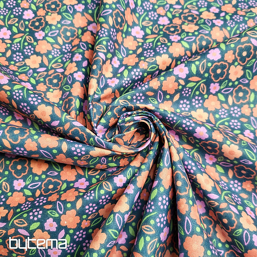 Bavlnená látka POĽNOČNÁ RUŽA