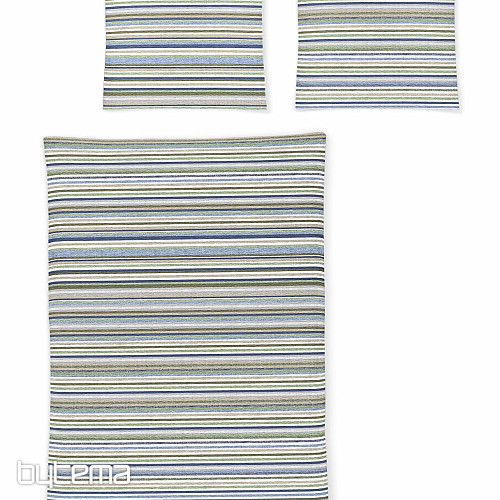 IRISETTE luxusný jemný krep EASY 8513-30 zelené pruhy