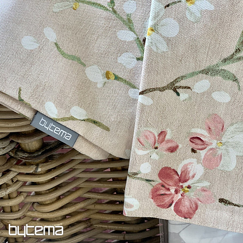 Dekoračná obliečka na vankúš VETVIČKY NOA malé ružové