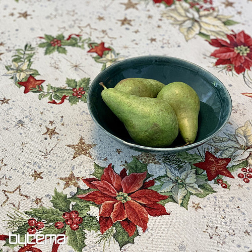 Gobelínový obrus a šál SVIEČKY NA HVIEZDACH