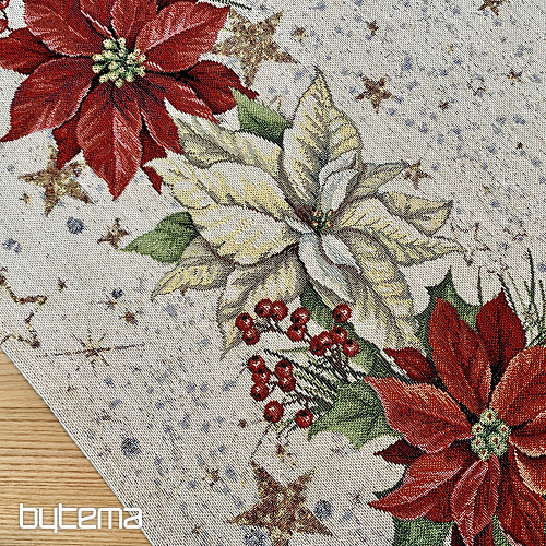 Gobelínový obrus a šál SVIEČKY NA HVIEZDACH