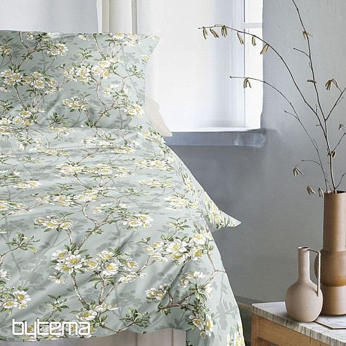 IRISETTE luxusný bavlnený satén TOKIO 8537-30 MENTOL