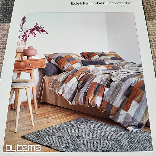 Flanelové obliečky IRISETTE KOALA 8534-50 hnedo šedé
