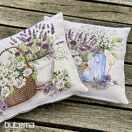 Gobelínový obliečka na vankúš KRÁSA V KVETINÁČI