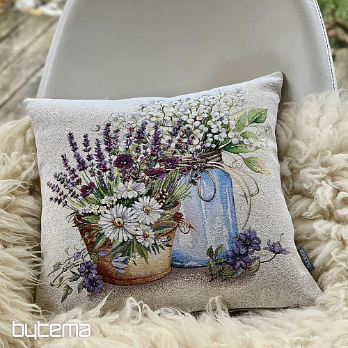 Gobelínový obliečka na vankúš KRÁSA V KVETINÁČI