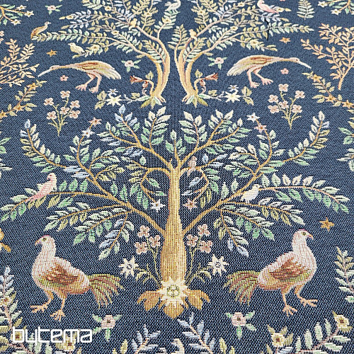 Gobelínová látka WILLIAM MORRIS modrý