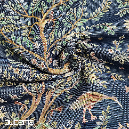 Gobelínová látka WILLIAM MORRIS modrý