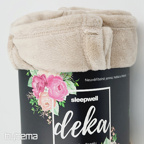Deka z MIKROFLANELU BÉŽOVÁ