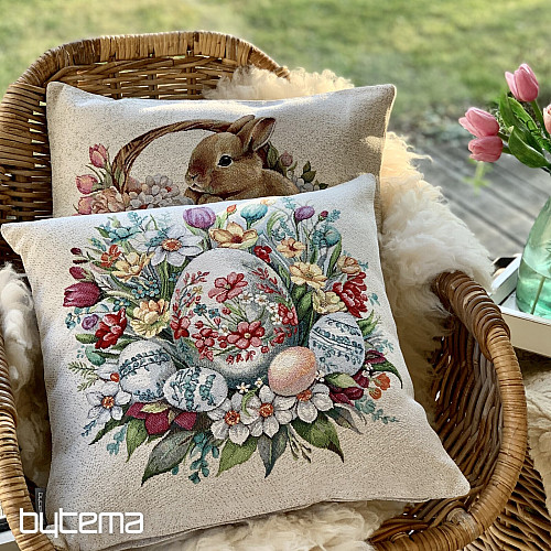 Veľkonočný gobelínový povlak ČERVENÉ KRASLICE