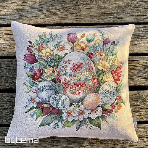 Veľkonočný gobelínový povlak ČERVENÉ KRASLICE