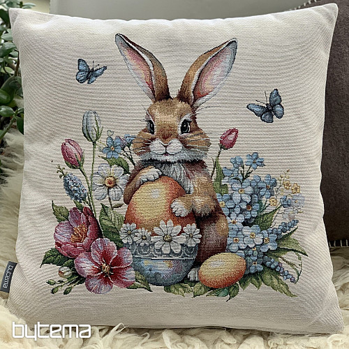 Veľkonočný gobelínový povlak ZAJAC A ŽLTÉ VAJCIA