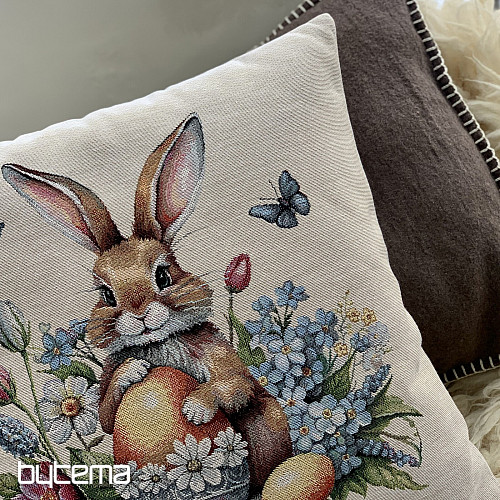 Veľkonočný gobelínový povlak ZAJAC A ŽLTÉ VAJCIA