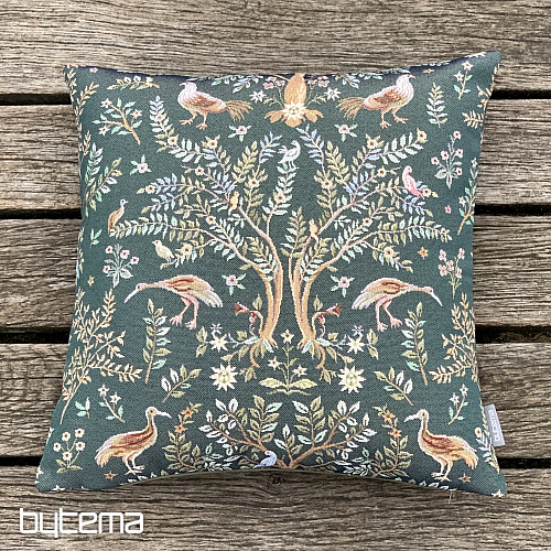 Gobelínový obliečka na vankúš WILLIAM MORRIS zelená - celoplošná