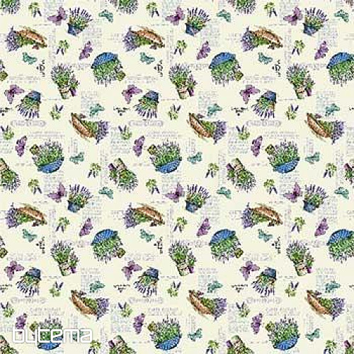 Gobelínová látka LAVANDER GARDEN 2