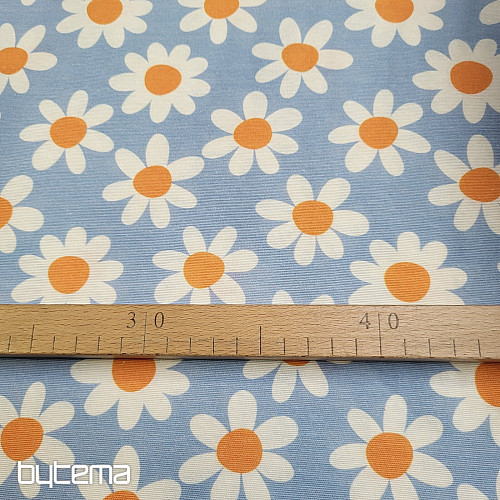 Dekoračná látka SEDMIKRÁSKY MODRÉ