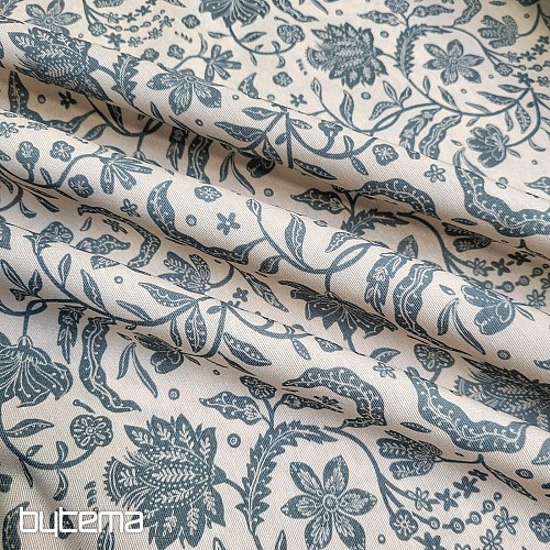 Dekoračná látka TIRIAN MODRÝ