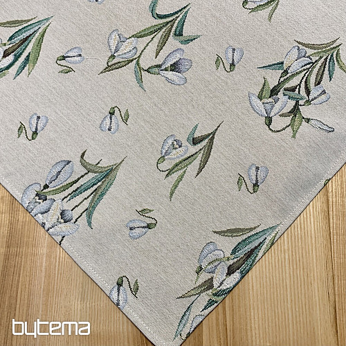 Gobelínový ubrus a šál SNOWDROPS