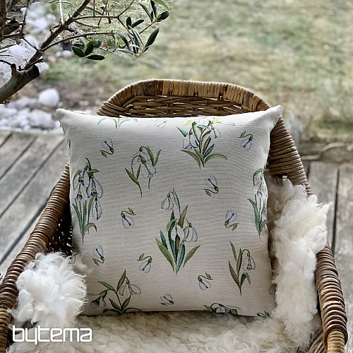 Gobelínový obliečka na vankúš SNOWDROPS