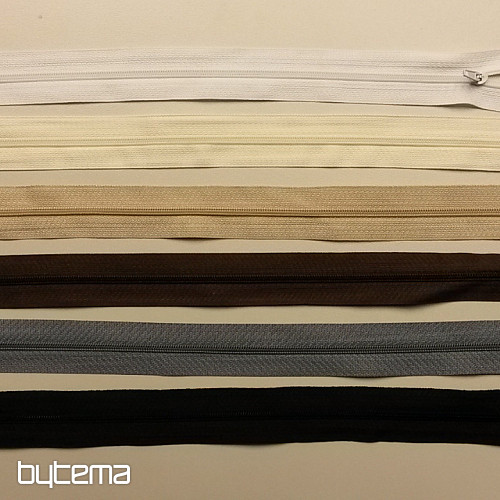 Zips špirálový 3mm, nedeliteľný, dĺžka 40 cm