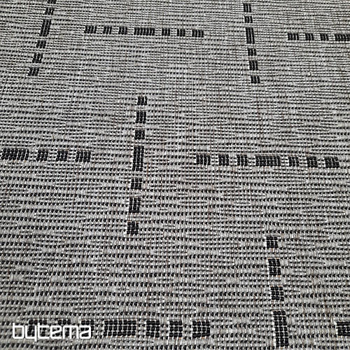 Koberec buklé FLOORLUX 20008 čiarky silver-black