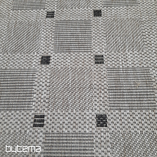Koberec buklé FLOORLUX 20079/04 bodky silver -black