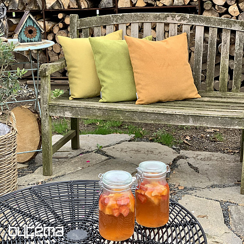 Dekoračná obliečka na vankúš ENJOY HORČICA