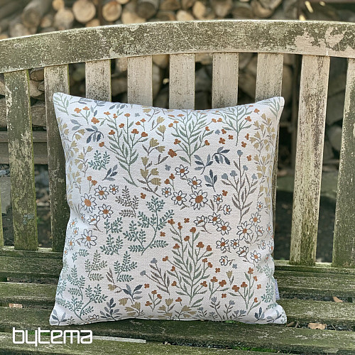 Gobelínový obliečka na vankúš GLADIS FLOR modrý