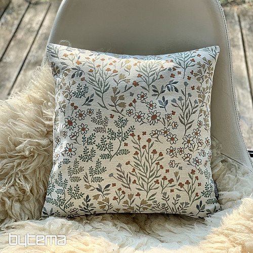 Gobelínový obliečka na vankúš GLADIS FLOR modrý