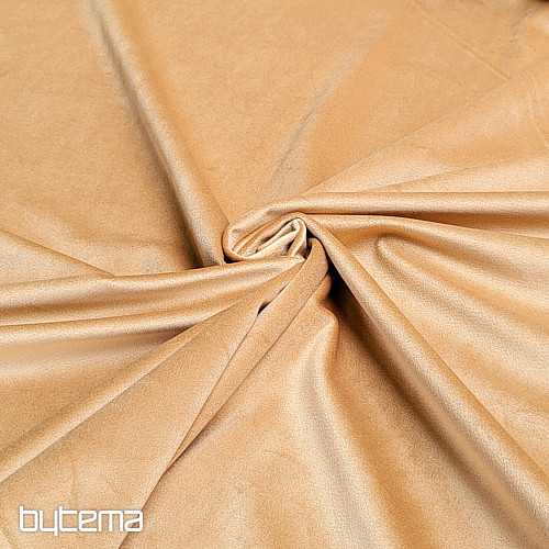 Luxusná jednofarebná dizajnová dekoračná látka GERSTER 77042/0920 Oriešková