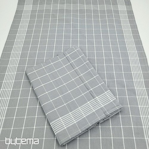 Bavlnené utierky SVETLO ŠEDÉ KÁRO