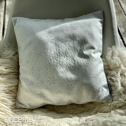 Vianočný dekoračný povlak VLOČKY STRIEBORNÉ