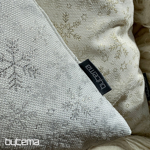 Vianočný dekoračný povlak VLOČKY STRIEBORNÉ