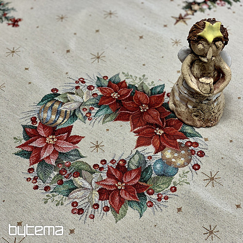 Gobelínový obrus a šál VIANOČNÉ STROMY