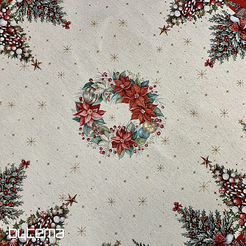 Gobelínový obrus a šál VIANOČNÉ STROMY