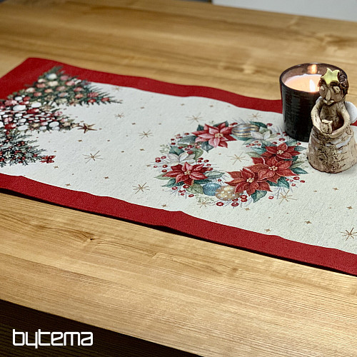 Gobelínový obrus a šál VIANOČNÉ STROMY